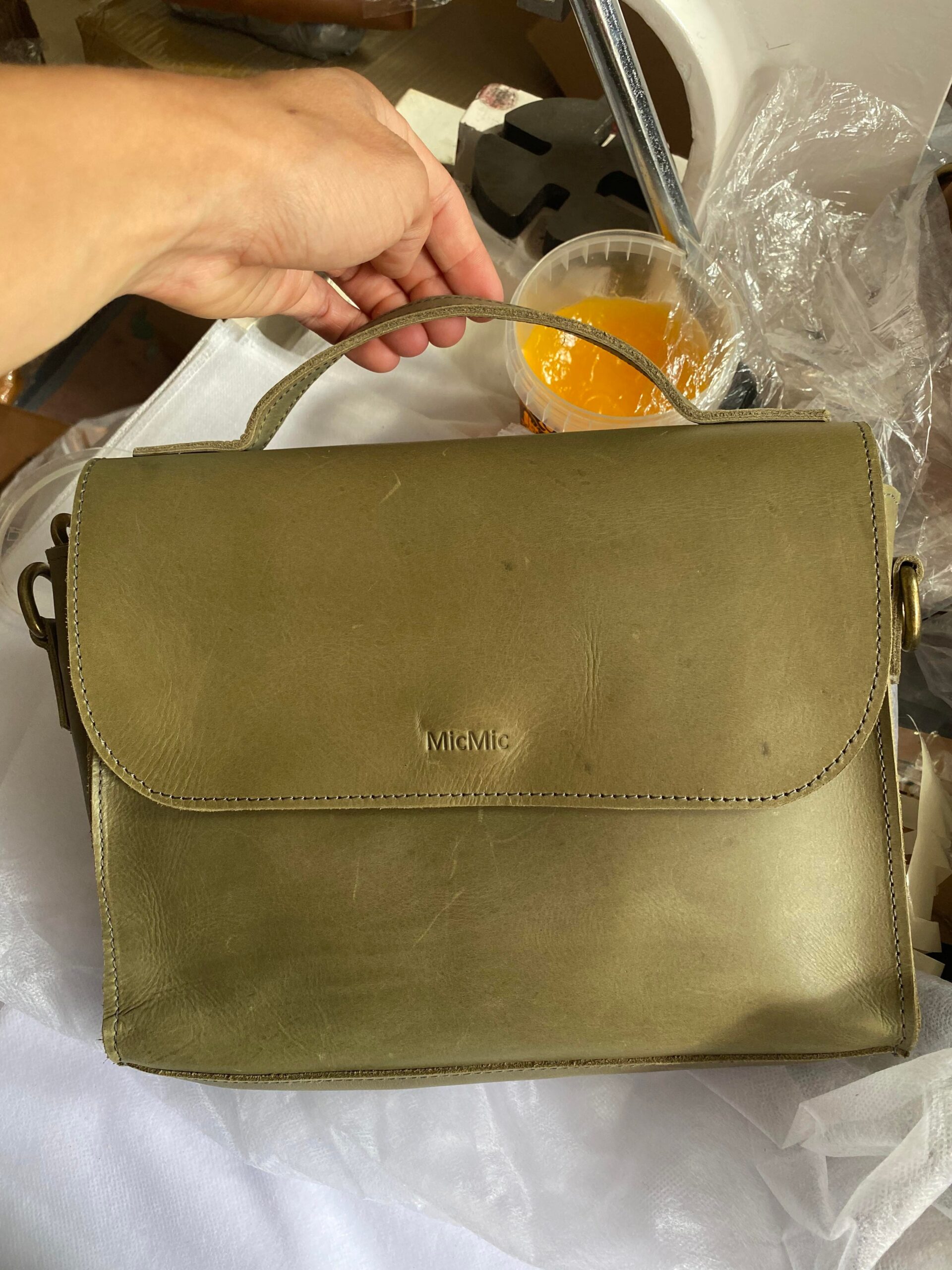 Billede af 2. SORTERING: Crossover taske og rygsæk, Boro bag i oliven