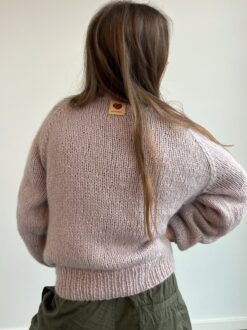 Uld/alpaca sweater I sart rosa